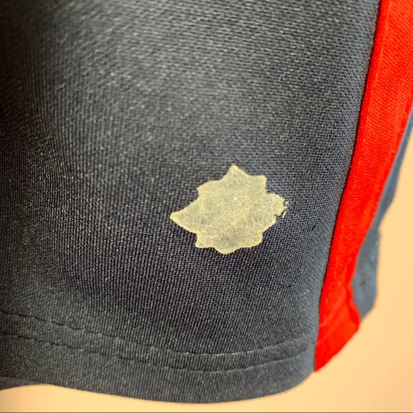 VINTAGE 1998 JERZEES SKORT BLUE WITH RED STRIPE - Picture 5 of 8